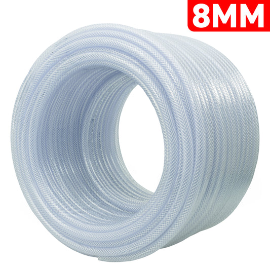 8mm Braided PVC Tech Hose, 1.6mm Wall Thickness