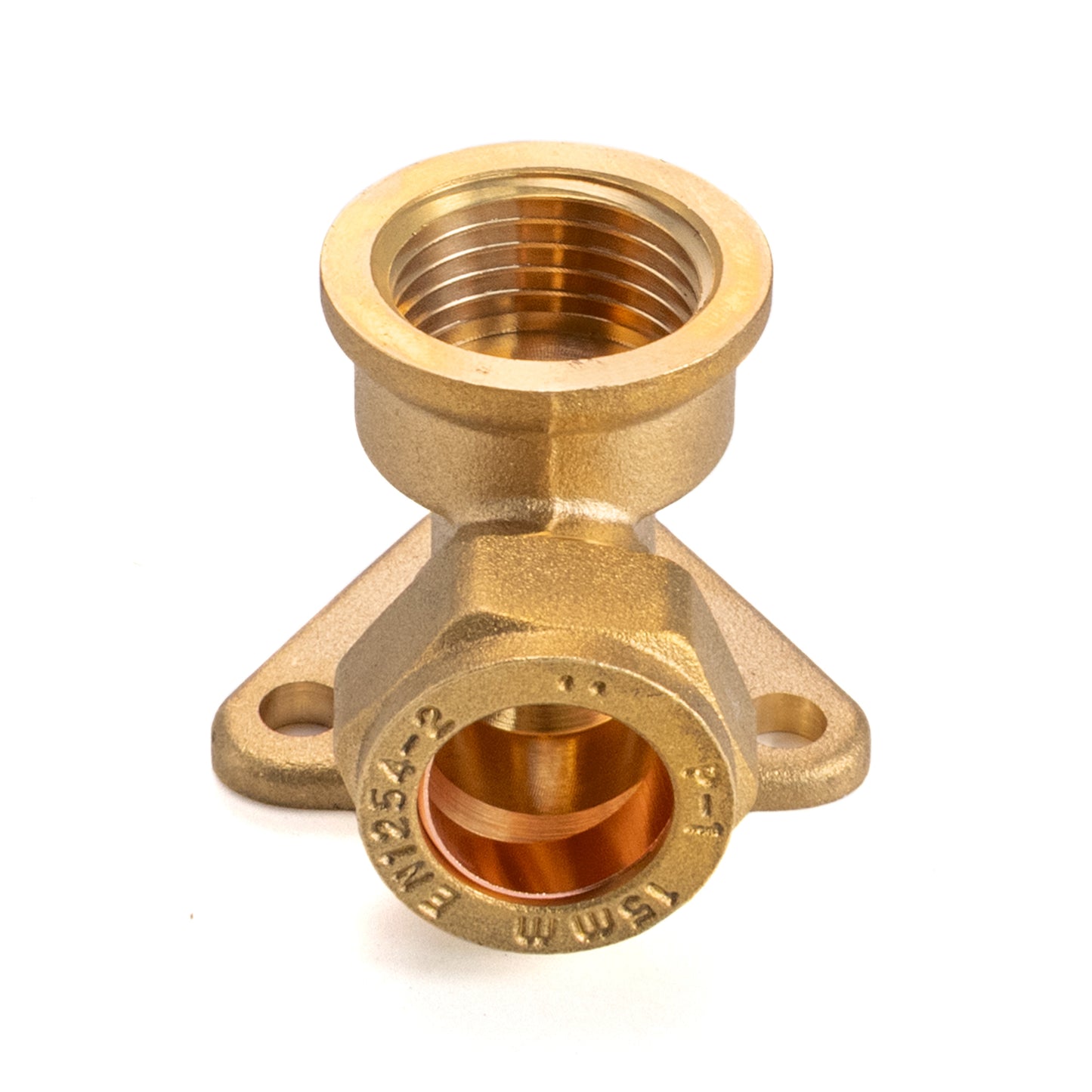 Brass Wall Flange for Copper 15mm Pipe - 1/2" BSPF