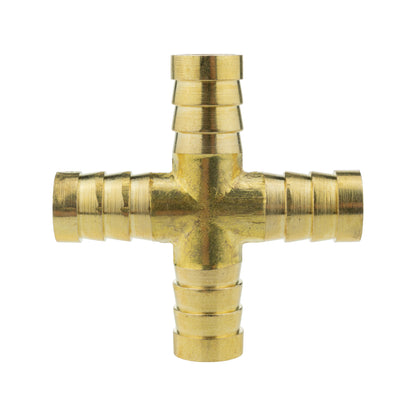 Brass 4-way Cross Splitter, 12mm