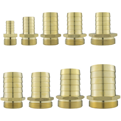 Brass 38mm Barbed Joiner with 1.5" BSP Male Thread