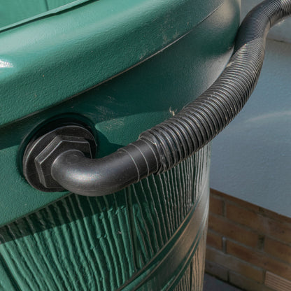 Water Butt 90° Overflow Elbow with Nut & Washer, 1"
