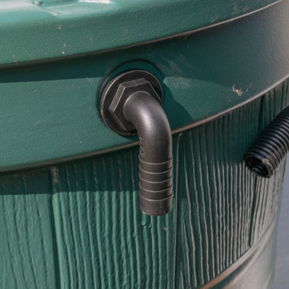 Water Butt 90° Overflow Elbow with Nut & Washer, 1"