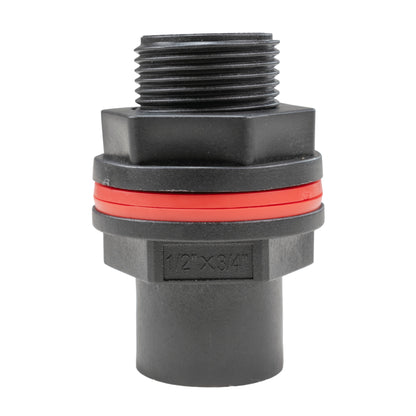 Water Butt Tank Adapter, 3/4" BSPM to 1/2" BSPF