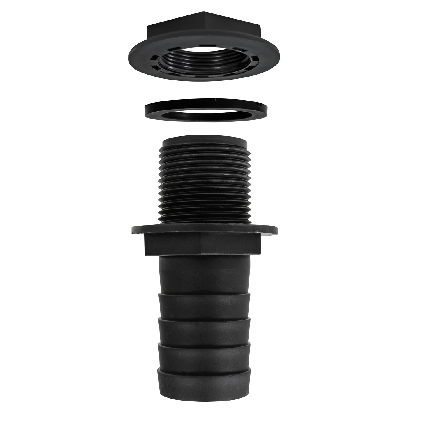 Water Butt Overflow Adapter with Nut & Washer, 3/4" - 1"