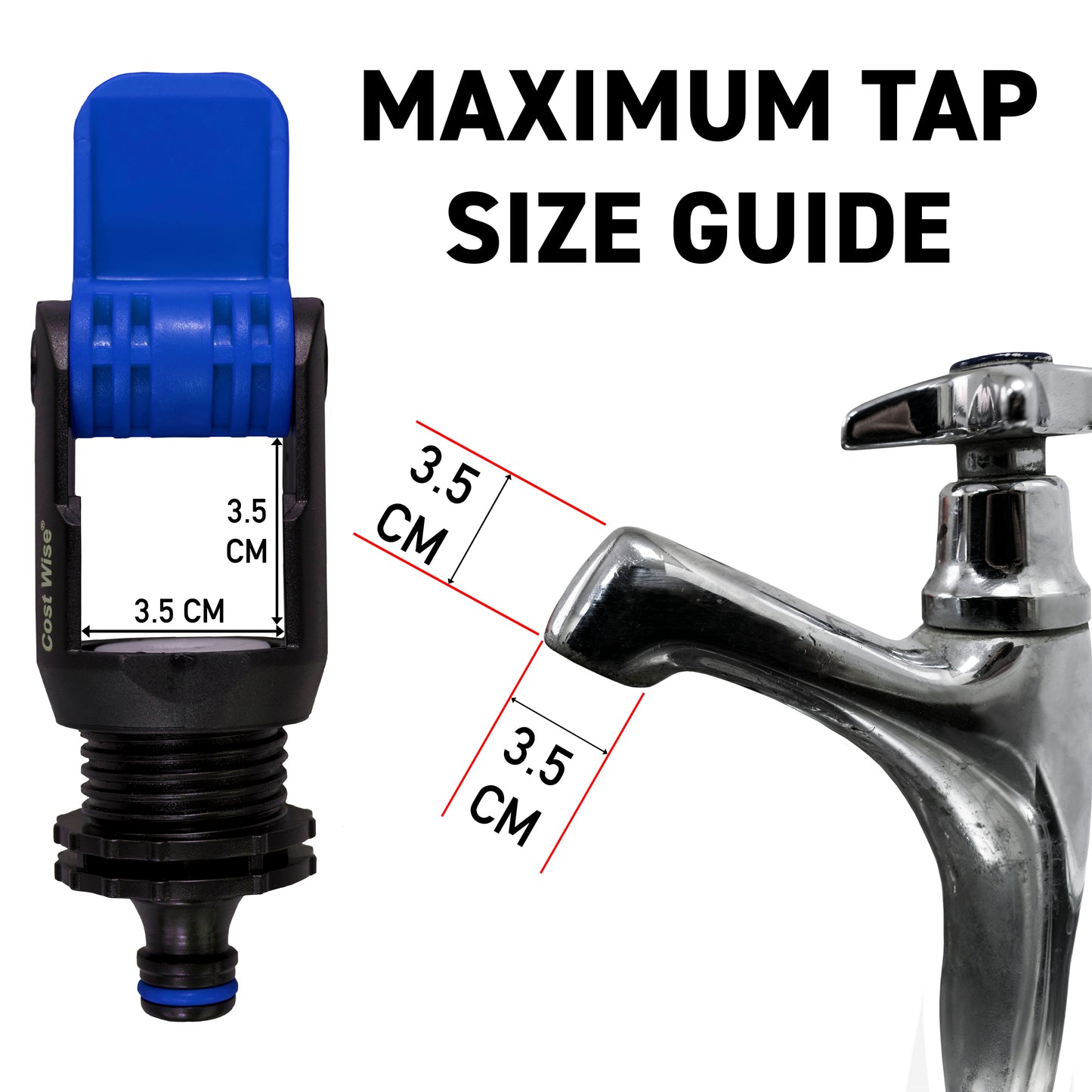 Blue Kitchen Tap Adapter