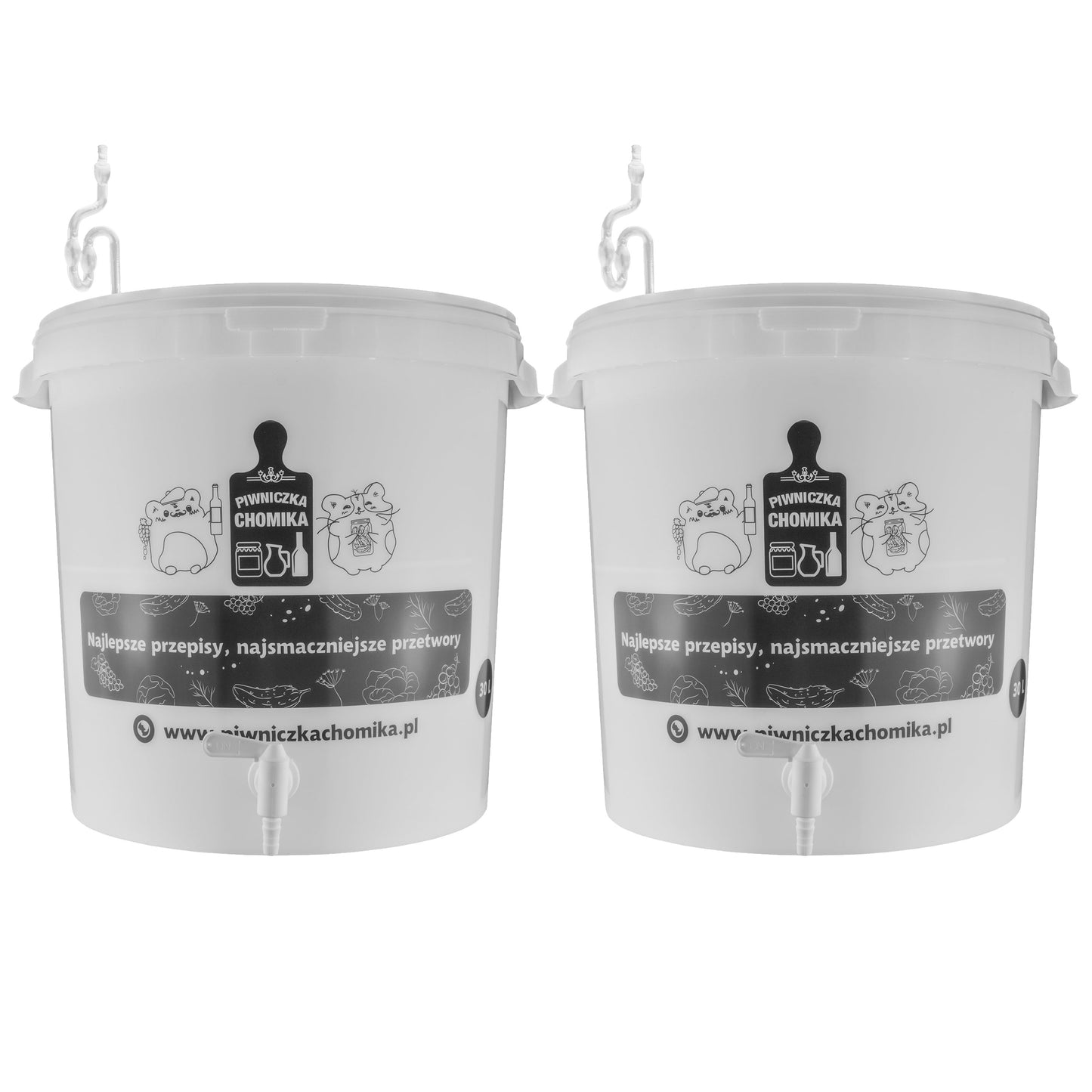 30L Home Brewing Fermenation Bucket with Lid & Tap