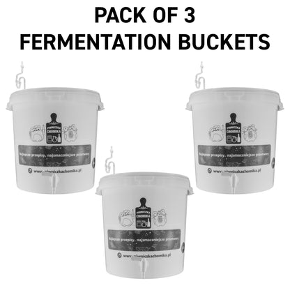 30L Home Brewing Fermenation Bucket with Lid & Tap