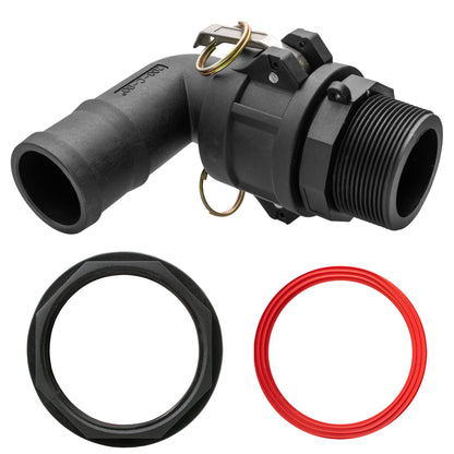 Type F + C Camlock to Water Tank Elbow Adapter Kit