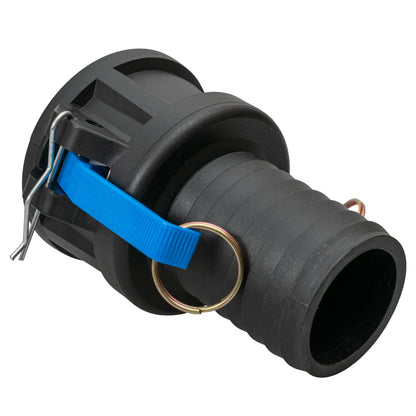 Type C Camlock Pipe Connector, 2" - 1.5" Barb