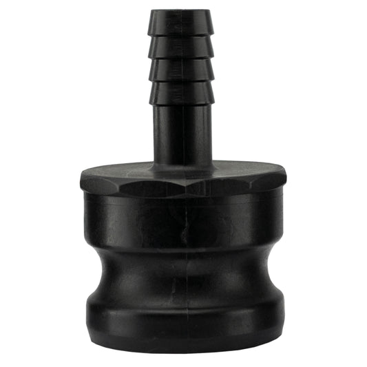 Type E Camlock Pipe Connector, 2" - 3/4" Barb
