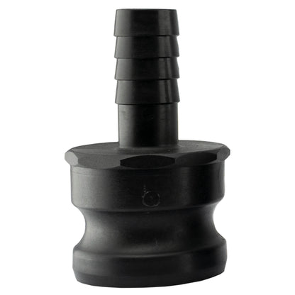 Type E Camlock Pipe Connector, 2" - 3/4" Barb