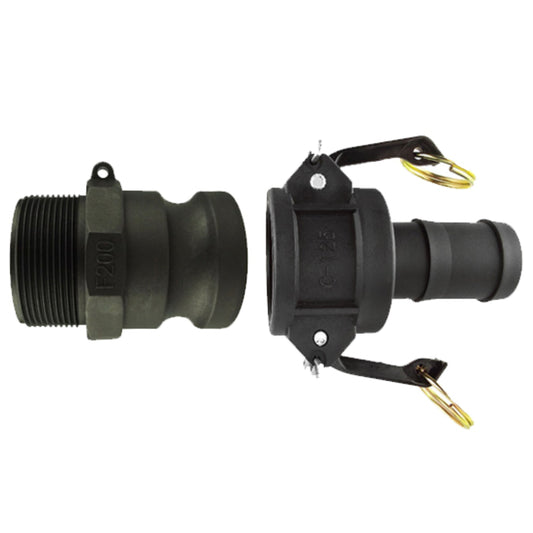 Type F + C Camlock Pipe Connector Set