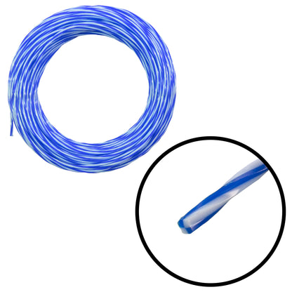 15m Dual Core Twisted Blue Chess Trimmer Line, 1.6mm