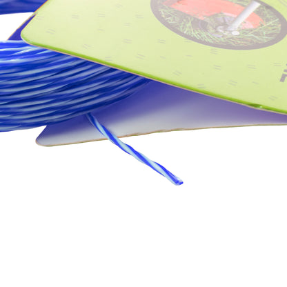 15m Dual Core Twisted Blue Chess Trimmer Line, 1.6mm