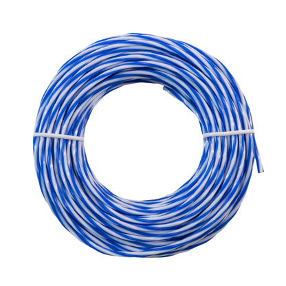 15m Dual Core Twisted Blue Chess Trimmer Line, 2.7mm