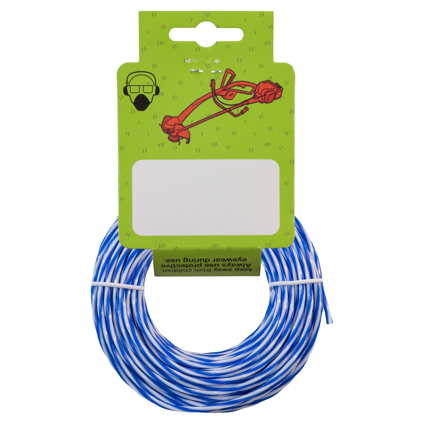 15m Dual Core Twisted Blue Chess Trimmer Line, 2.7mm