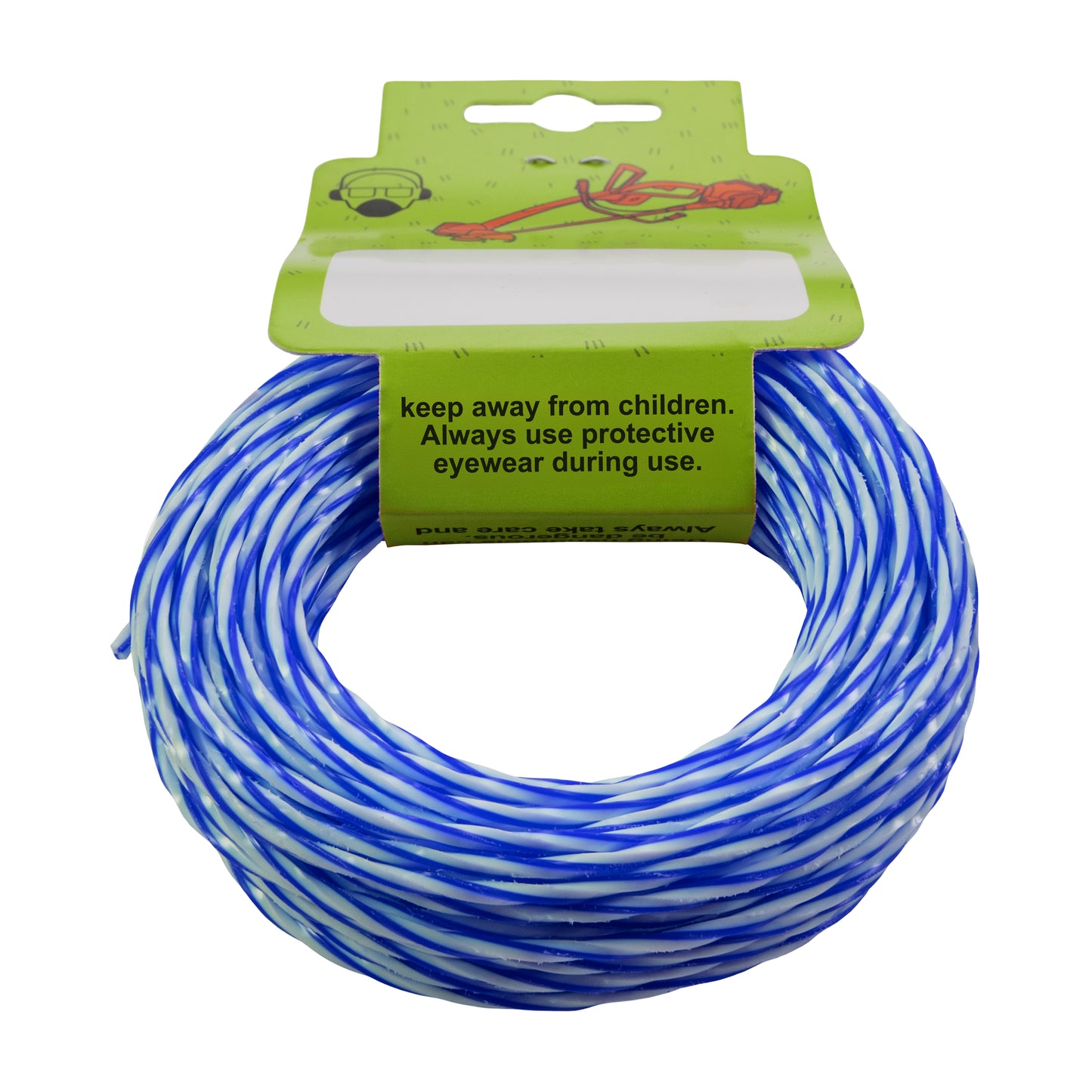 15m Dual Core Twisted Blue Chess Trimmer Line, 2.7mm