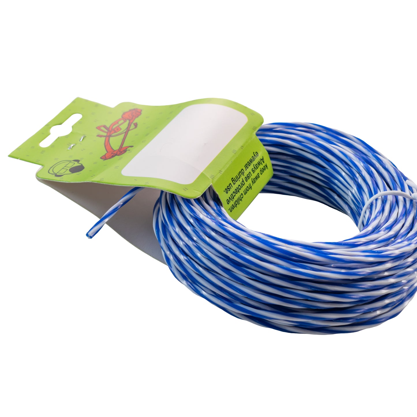 15m Dual Core Twisted Blue Chess Trimmer Line, 2.7mm