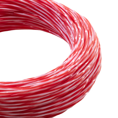 15m Dual Core Twisted Red Chess Trimmer Line, 1.6mm