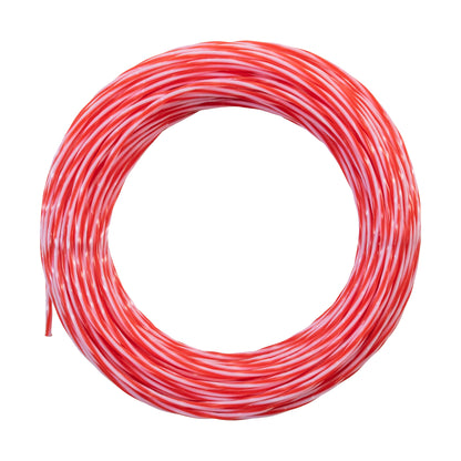 15m Dual Core Twisted Red Chess Trimmer Line, 2mm