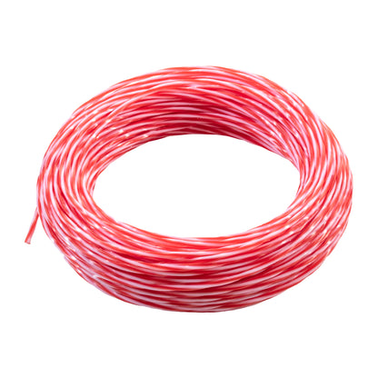 15m Dual Core Twisted Red Chess Trimmer Line, 2mm