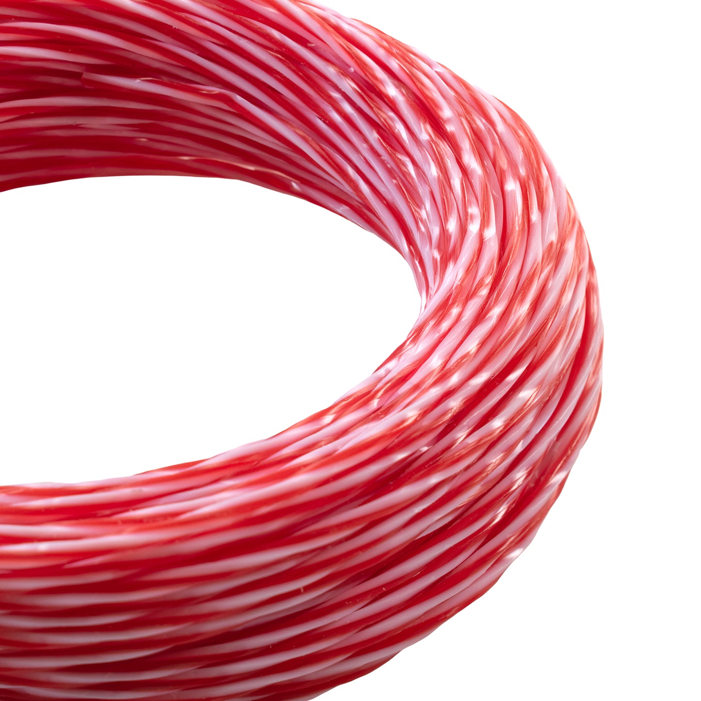 15m Dual Core Twisted Red Chess Trimmer Line, 2mm