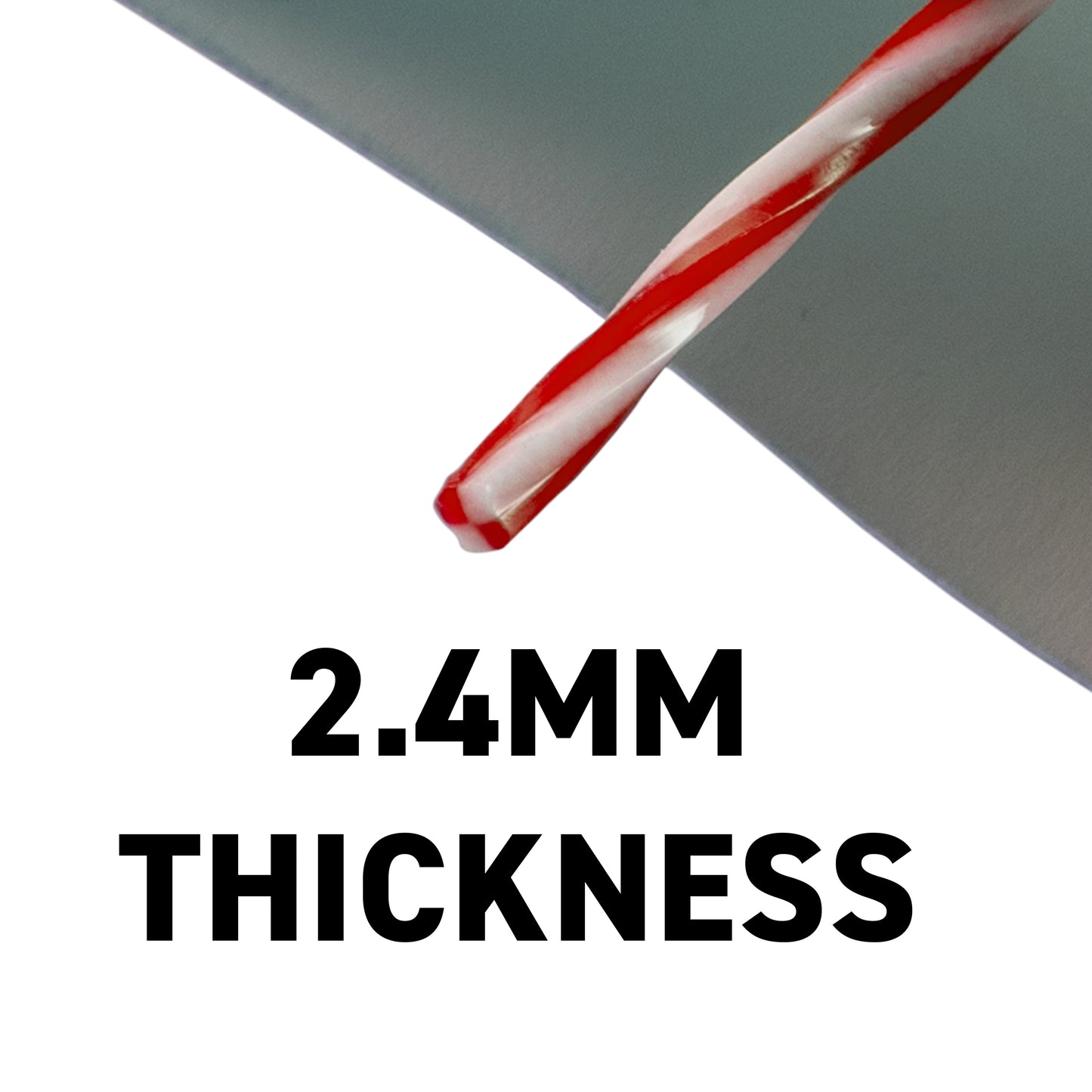 15m Dual Core Twisted Red Chess Trimmer Line, 2.4mm