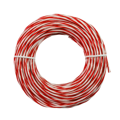 15m Dual Core Twisted Red Chess Trimmer Line, 2.4mm
