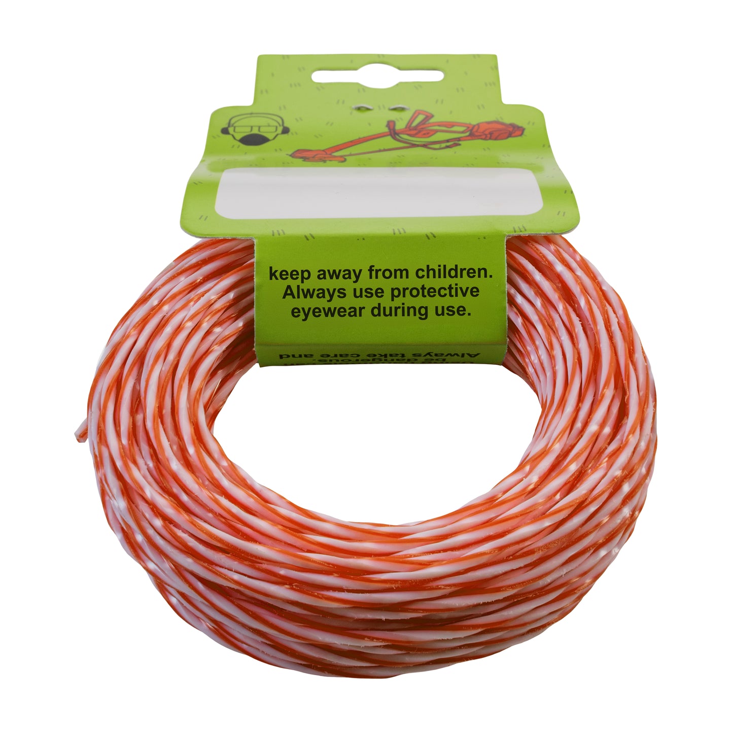 15m Dual Core Twisted Red Chess Trimmer Line, 2.4mm