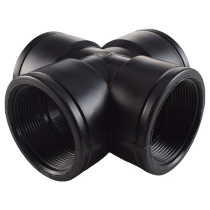 Polypropylene 4-way Female BSP Cross Splitter, 2"