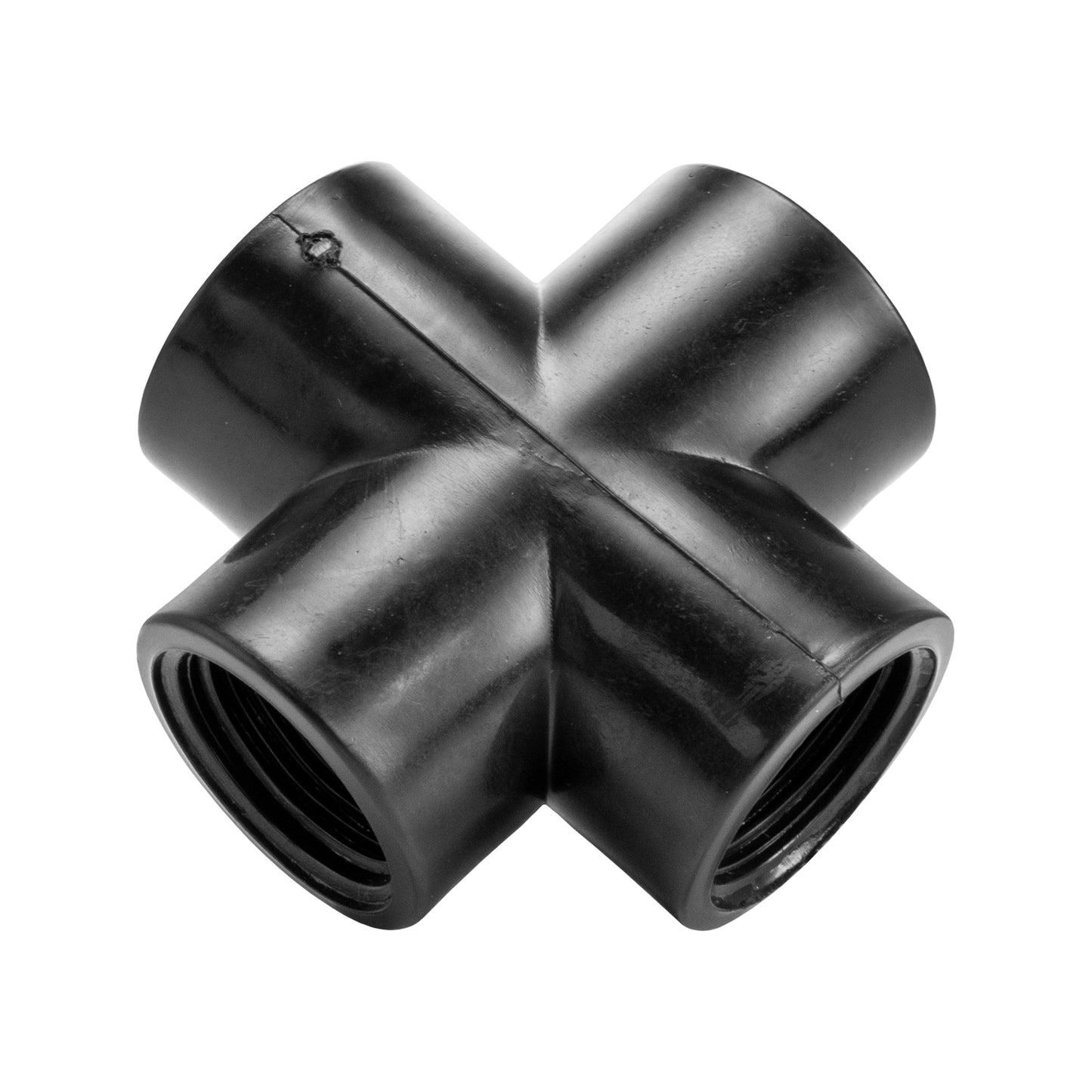 Polypropylene 4-way Female BSP Cross Splitter, 3/4"