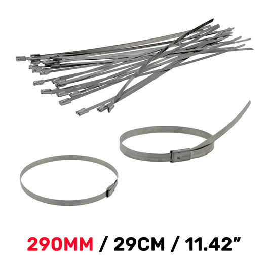 Stainless Steel Cable Ties, 4.6mm x 290mm