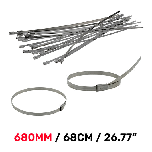 Stainless Steel Cable Ties, 4.6mm x 680mm