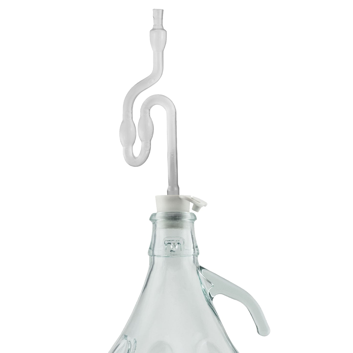 5L Clear Glass Demijohn Bottles with Airlocks, Bungs & Siphon Pipe, Box of 2