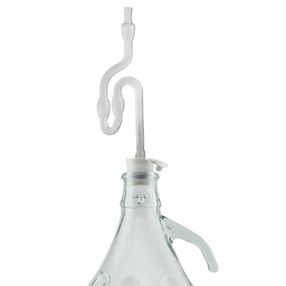 5L Clear Glass Demijohn Bottles with Airlocks, Bungs & Siphon Pipe, Box of 6
