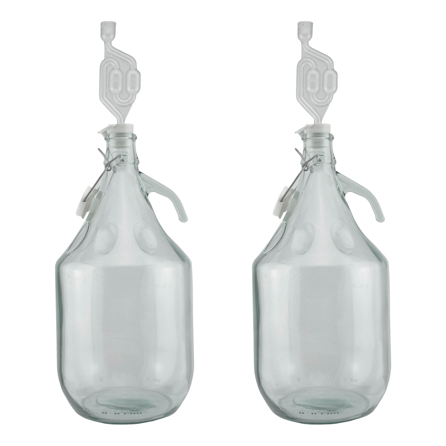 5L Glass Demijohns with Swing-top Caps, Airlocks & Bungs, Box of 2