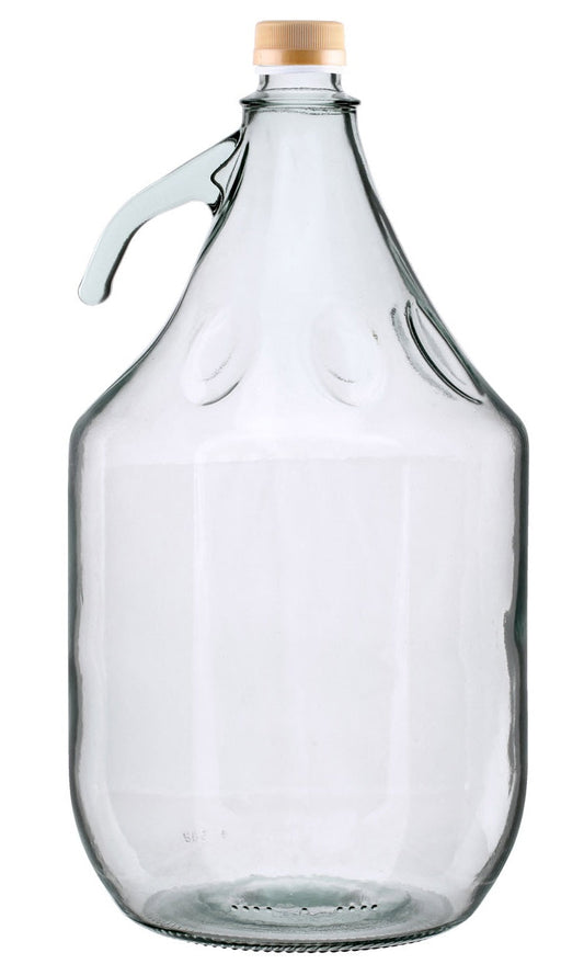 5L Clear Glass Demijohn Bottle with Screw Cap