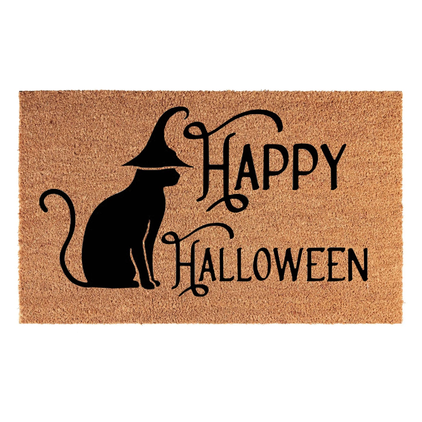 Coir Doormat, 60cm x 40cm - 'Happy Halloween'