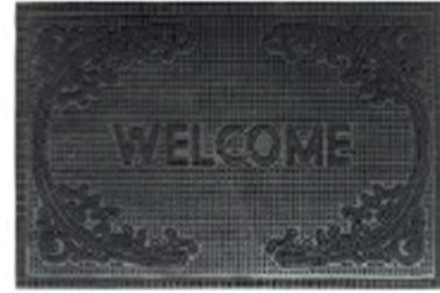 Rubber Doormat, 60cm x 40cm - 'Welcome'