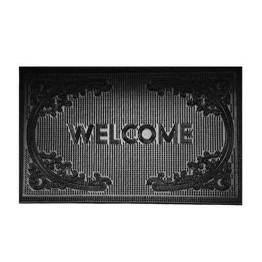 Rubber Doormat, 60cm x 40cm - 'Welcome'