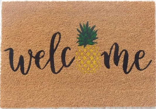 Coir Doormat, 60cm x 40cm - 'Welcome'