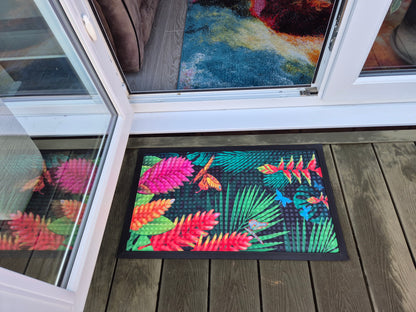 3D Embossed Doormat, 75cm x 45cm - Butterflys
