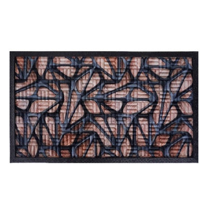 3D Embossed Doormat, 75cm x 45cm - Wooden