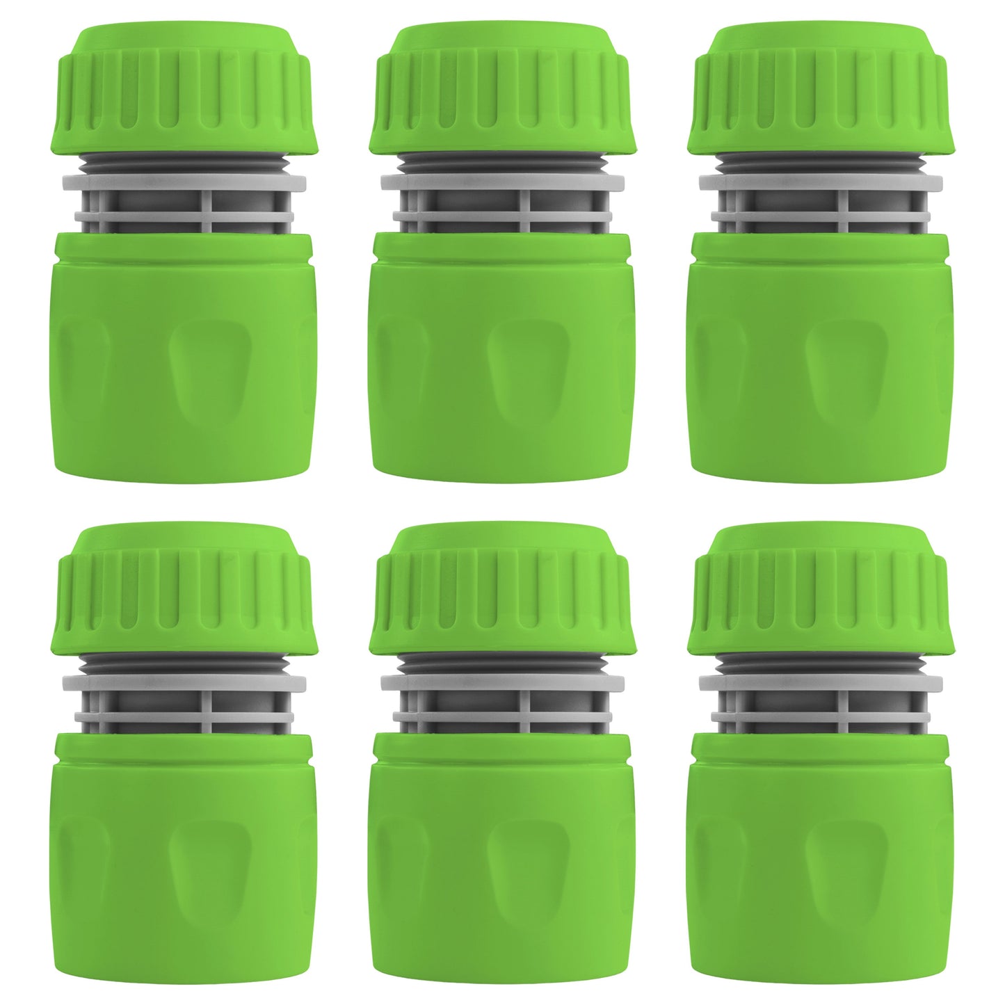 1/2" Female Hose Connector, Green & Grey