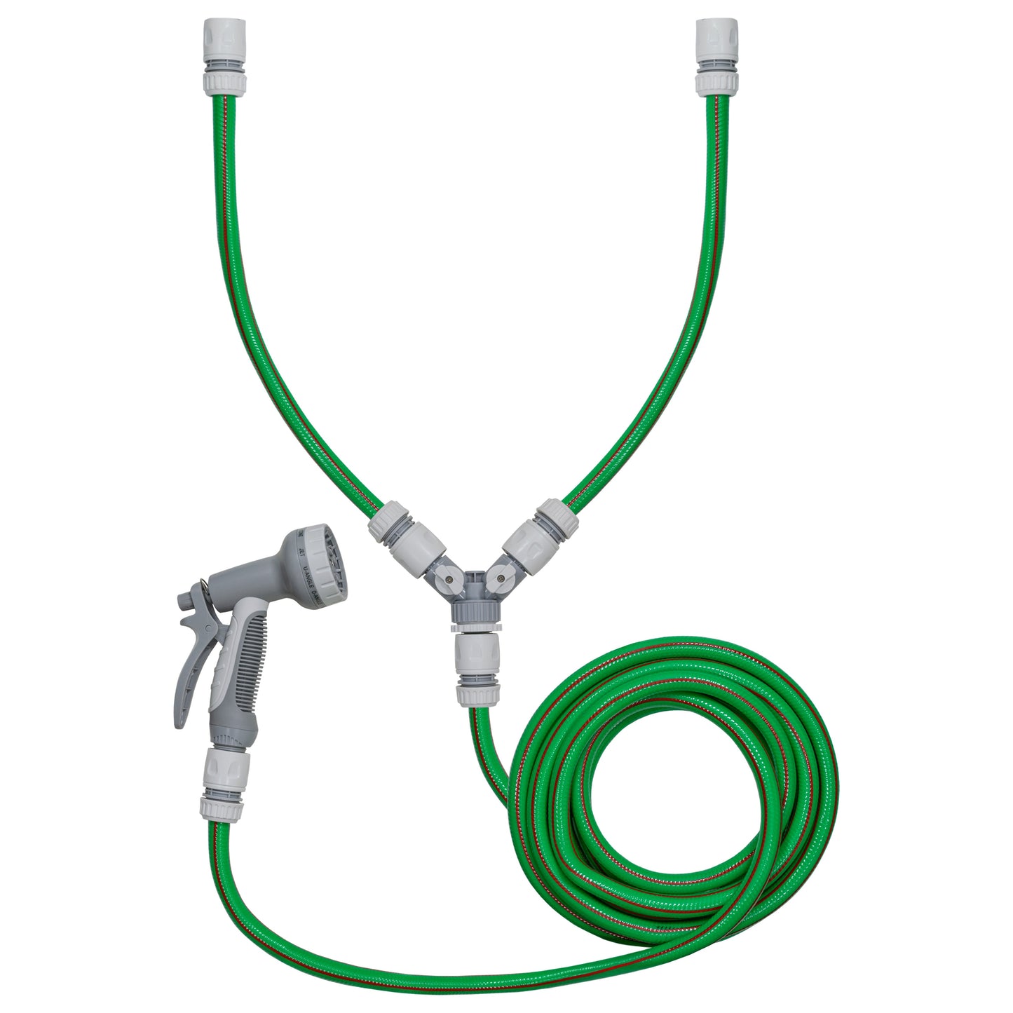 Hot & Cold Dog Shower Wash Kit with Water Sprayer & Valved Mixer, Green