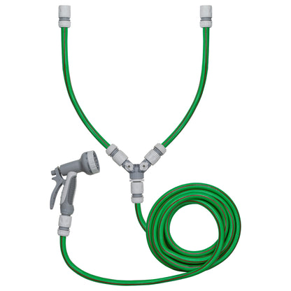 Hot & Cold Dog Shower Wash Kit with Water Sprayer & Valved Mixer, Green