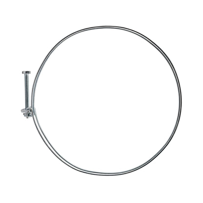 Galvanised Steel Double Wire Hose Clamps, 148mm-155mm