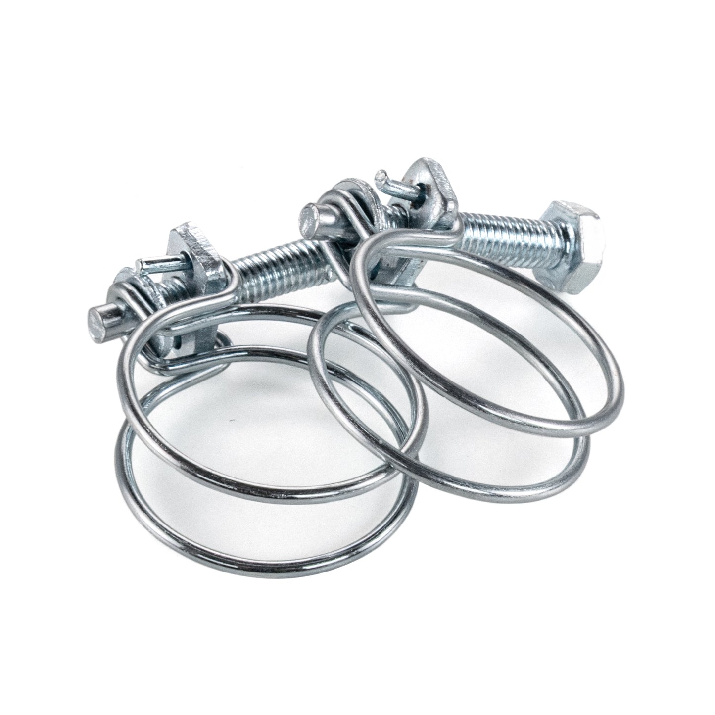 Galvanised Steel Double Wire Hose Clamps, 20mm-23mm