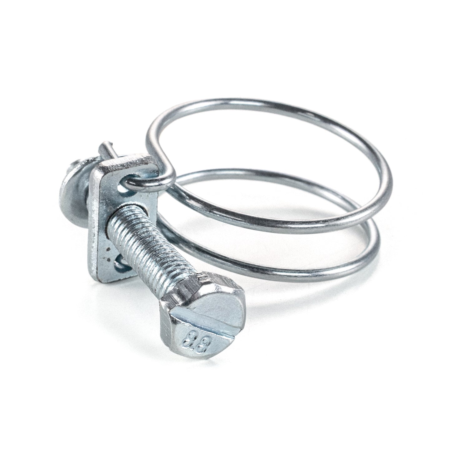 Galvanised Steel Double Wire Hose Clamps, 20mm-23mm