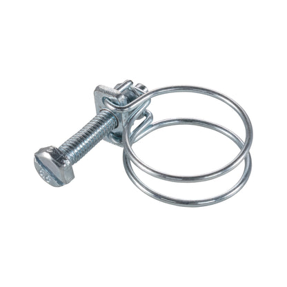 Galvanised Steel Double Wire Hose Clamps, 25mm-29mm